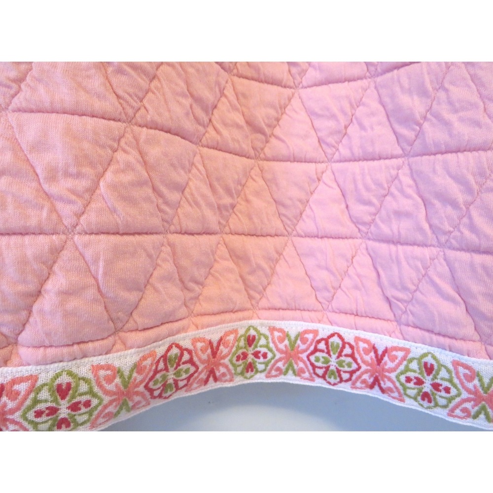 POL Large Quilted Granny Floral Embroidered Open Front Cardigan Boho Pockets - Picture 10 of 14